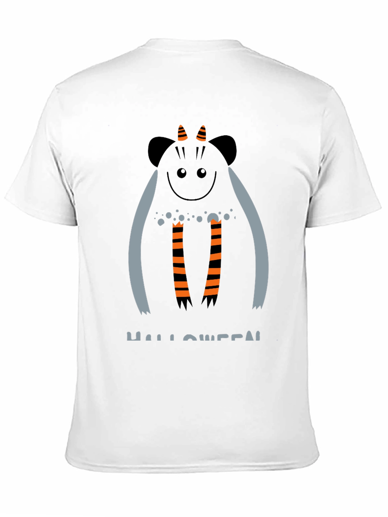 Halloween Monster Graphic Black T-Shirt