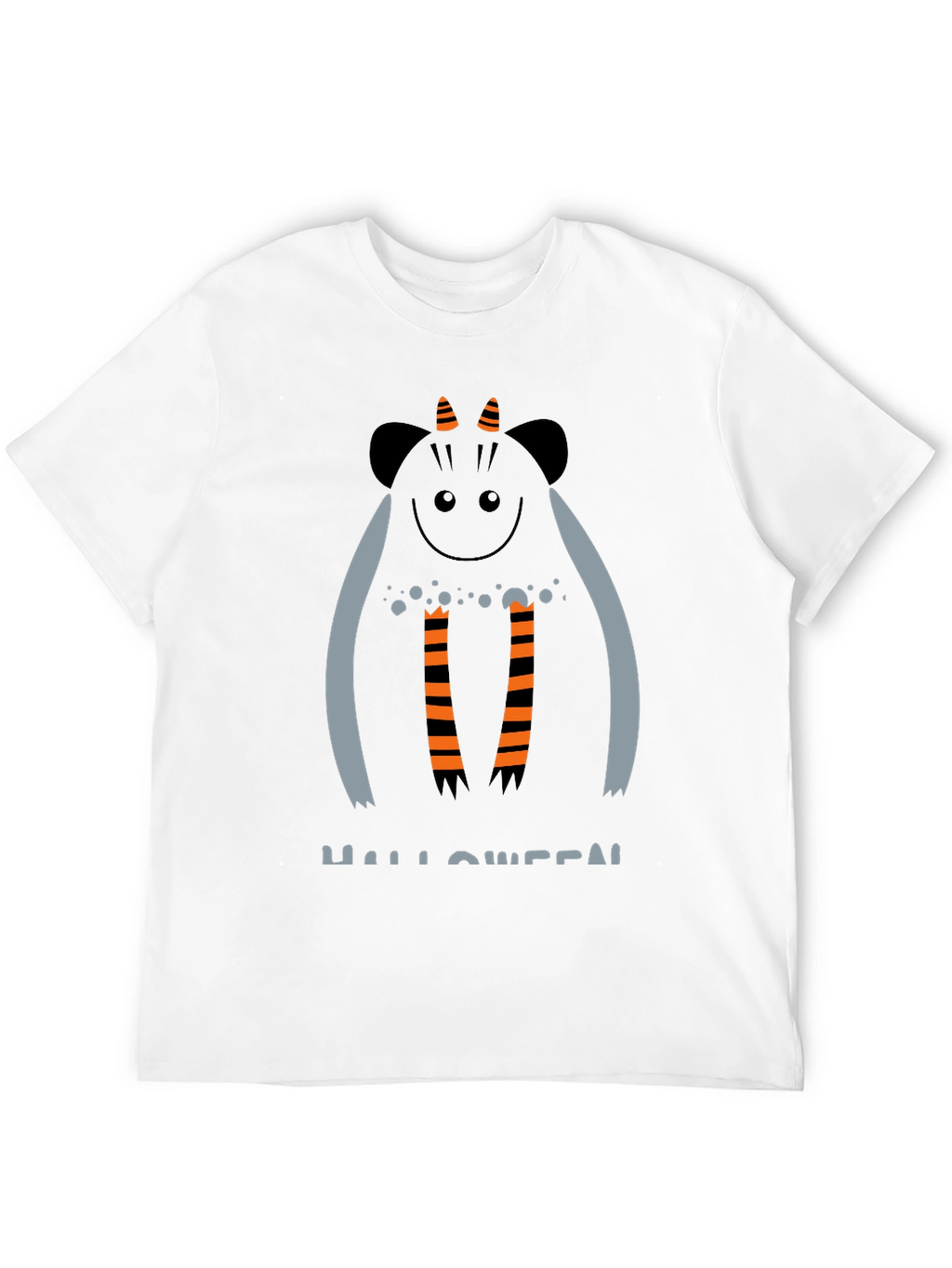 Halloween Monster Graphic Black T-Shirt