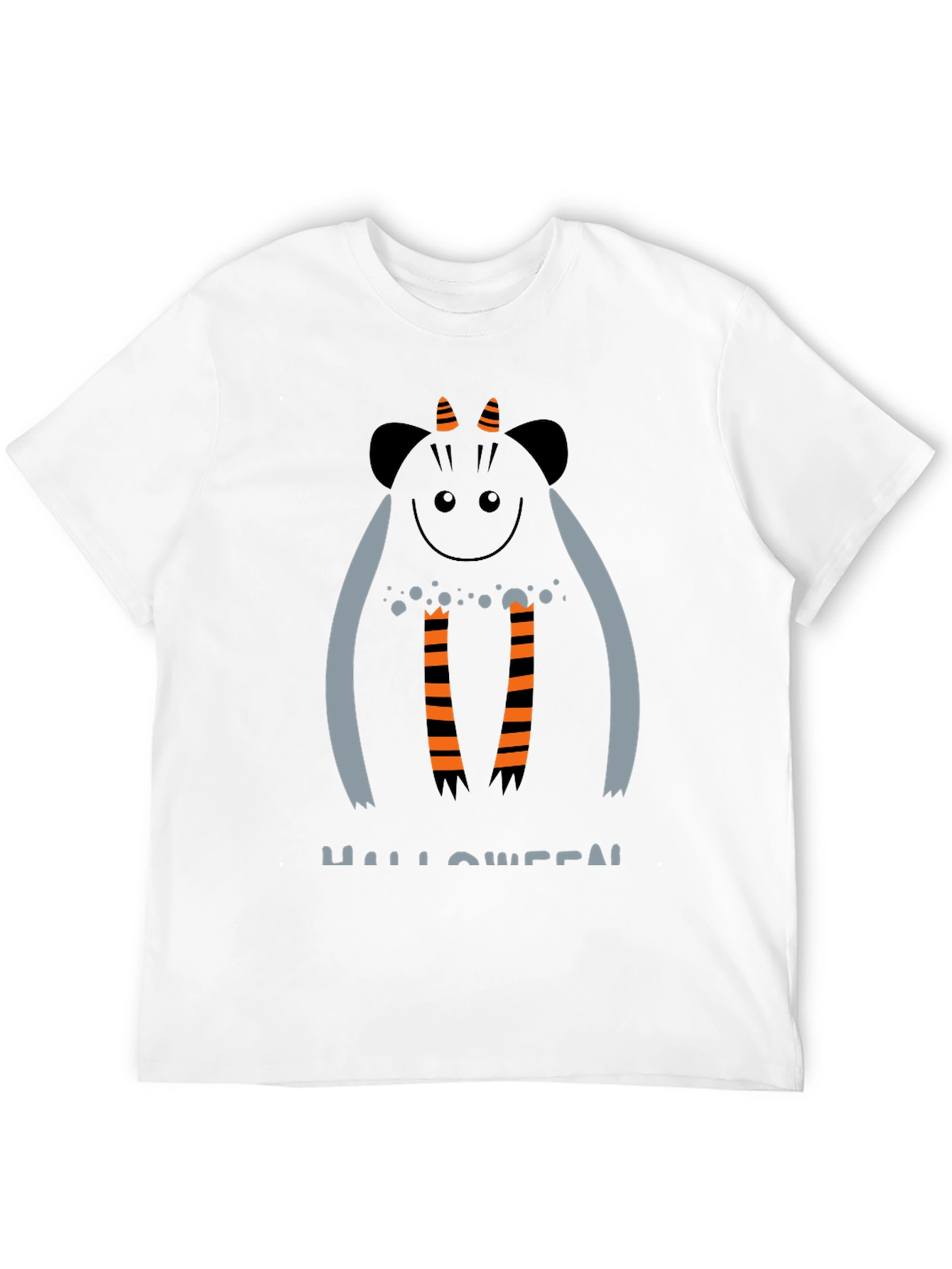 Halloween Monster Graphic Black T-Shirt