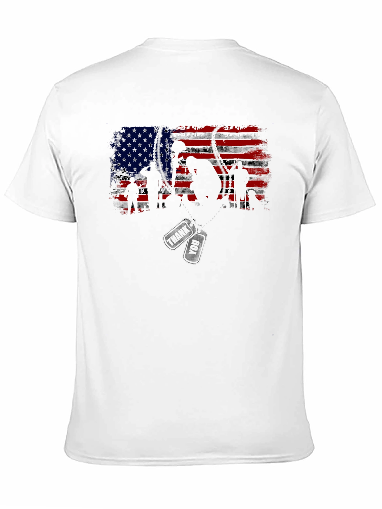 American Flag Soldier Graphic Tee