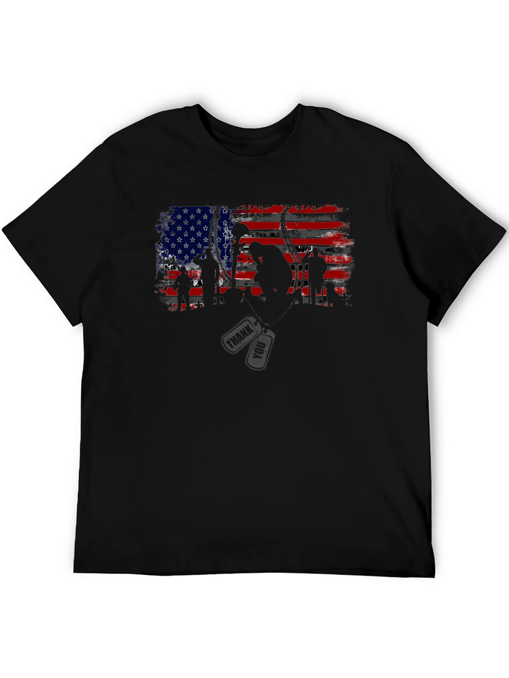 American Flag Soldier Graphic Tee