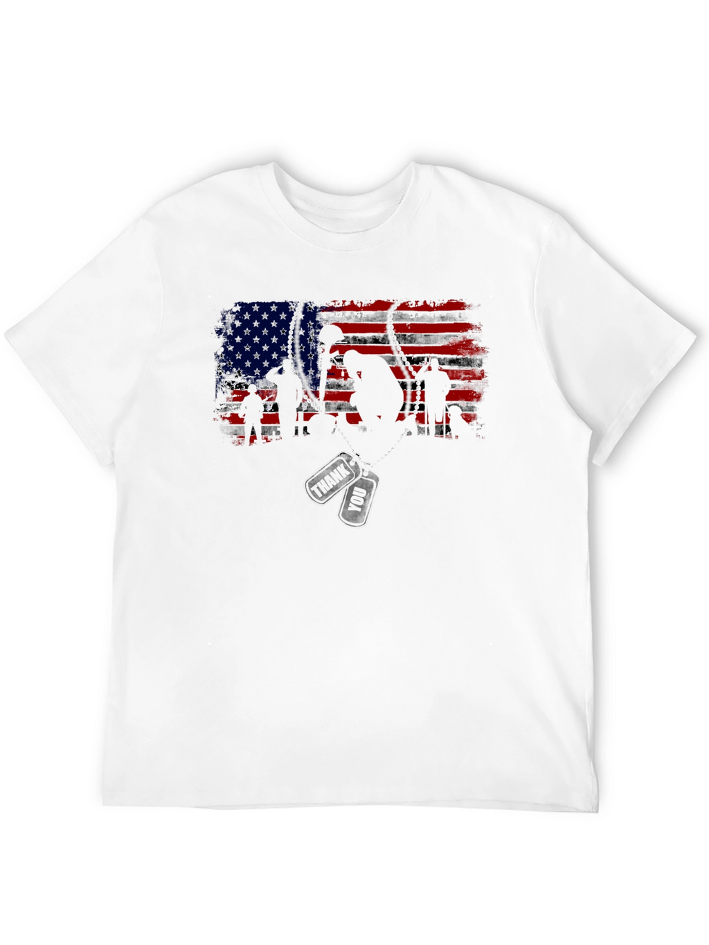 American Flag Soldier Graphic Tee