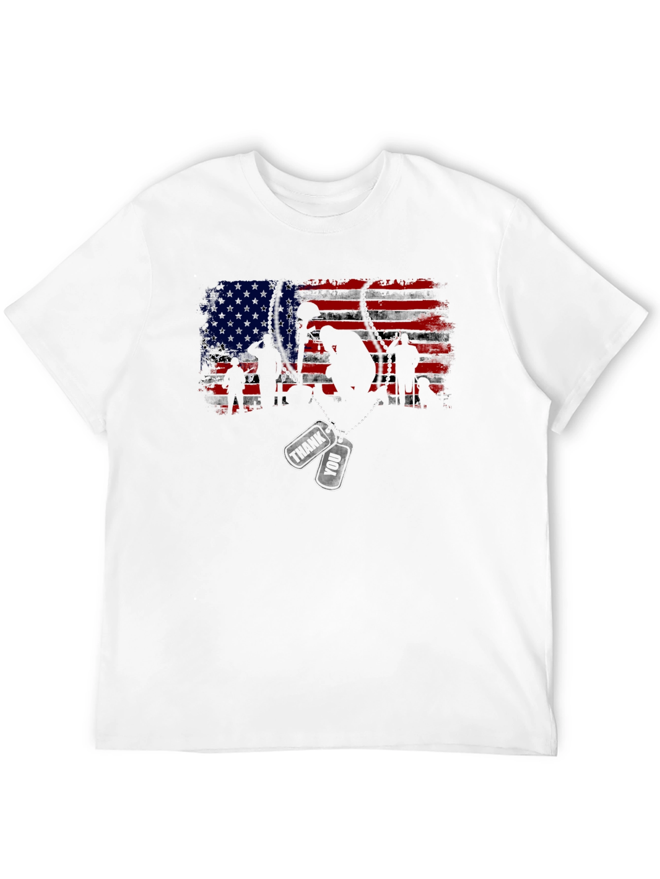 American Flag Soldier Graphic Tee