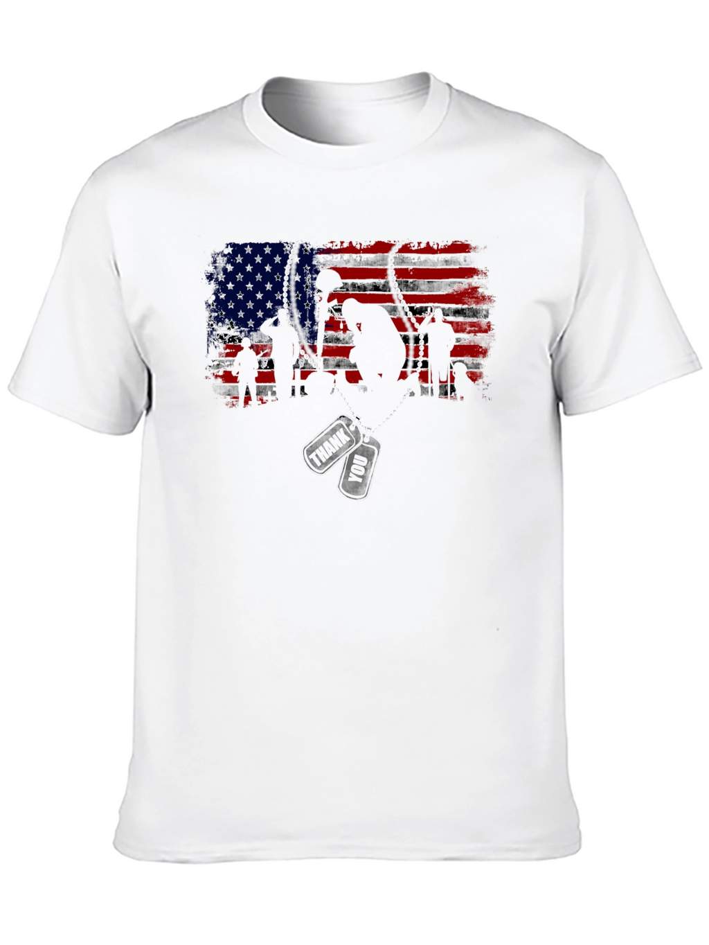American Flag Soldier Graphic Tee