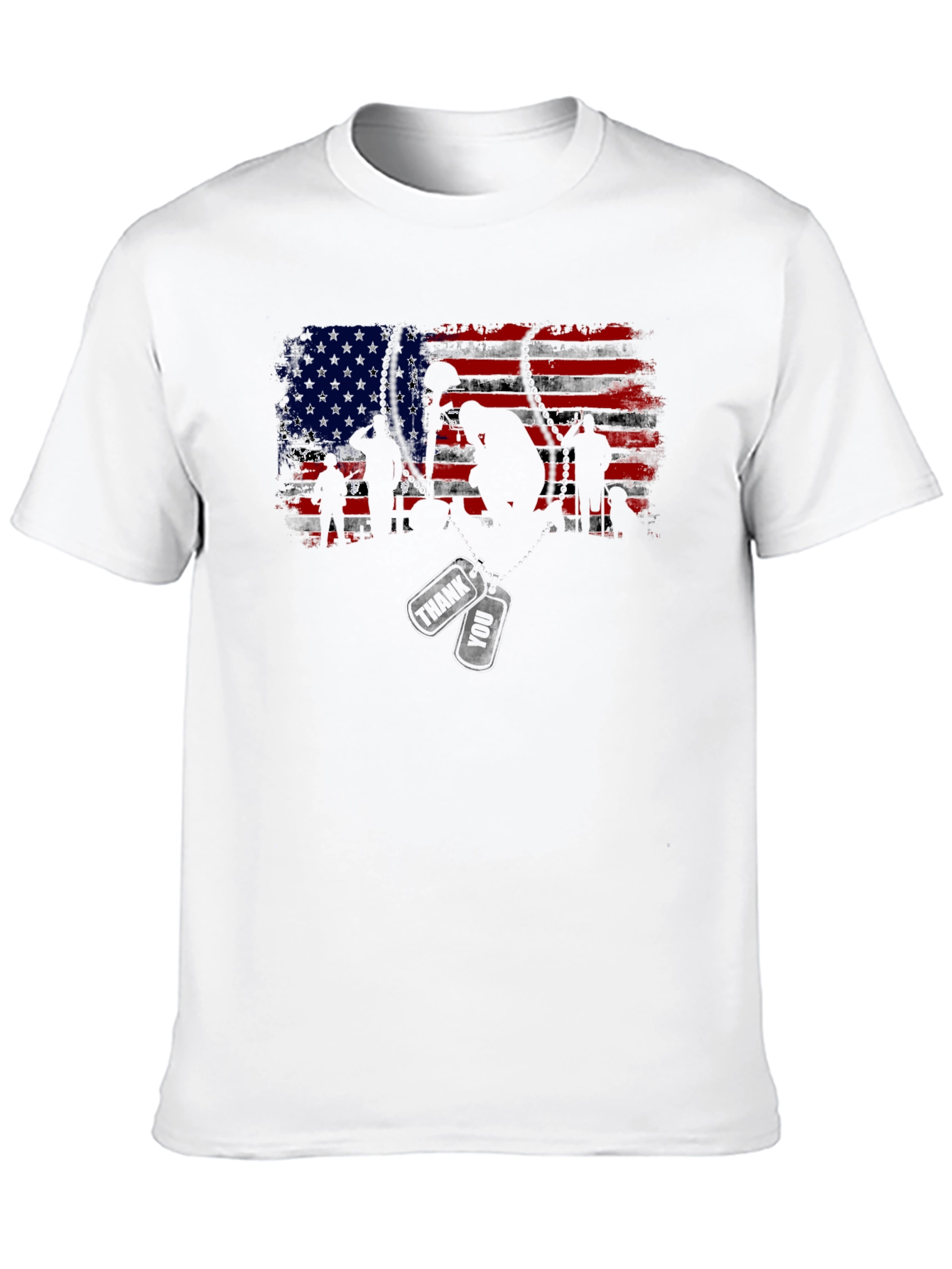 American Flag Soldier Graphic Tee