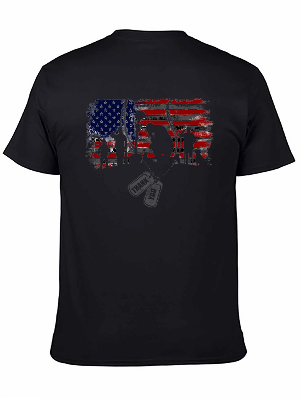 American Flag Soldier Graphic Tee