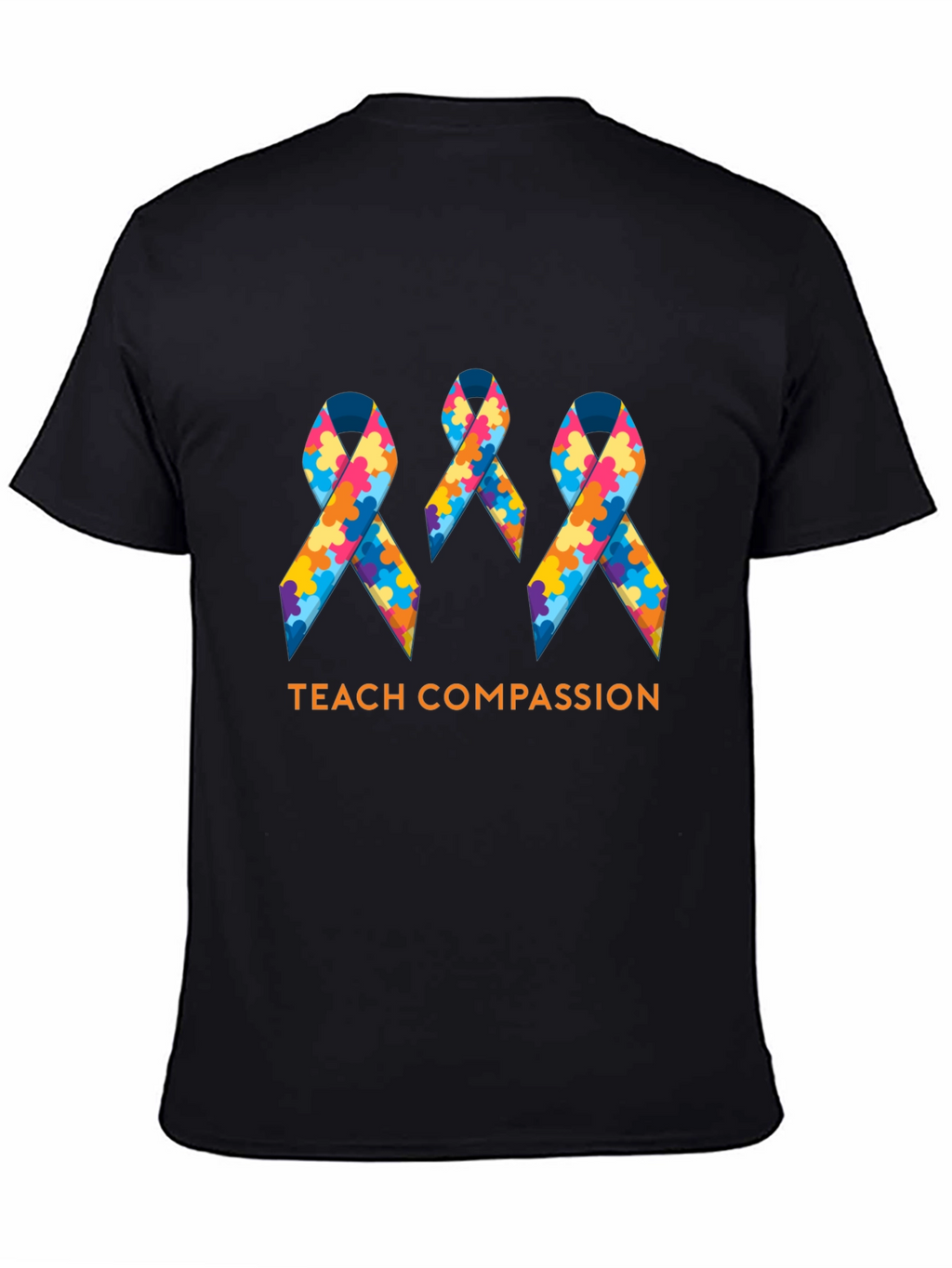 Teach Compassion Autism Awareness Ribbon T-Shirt