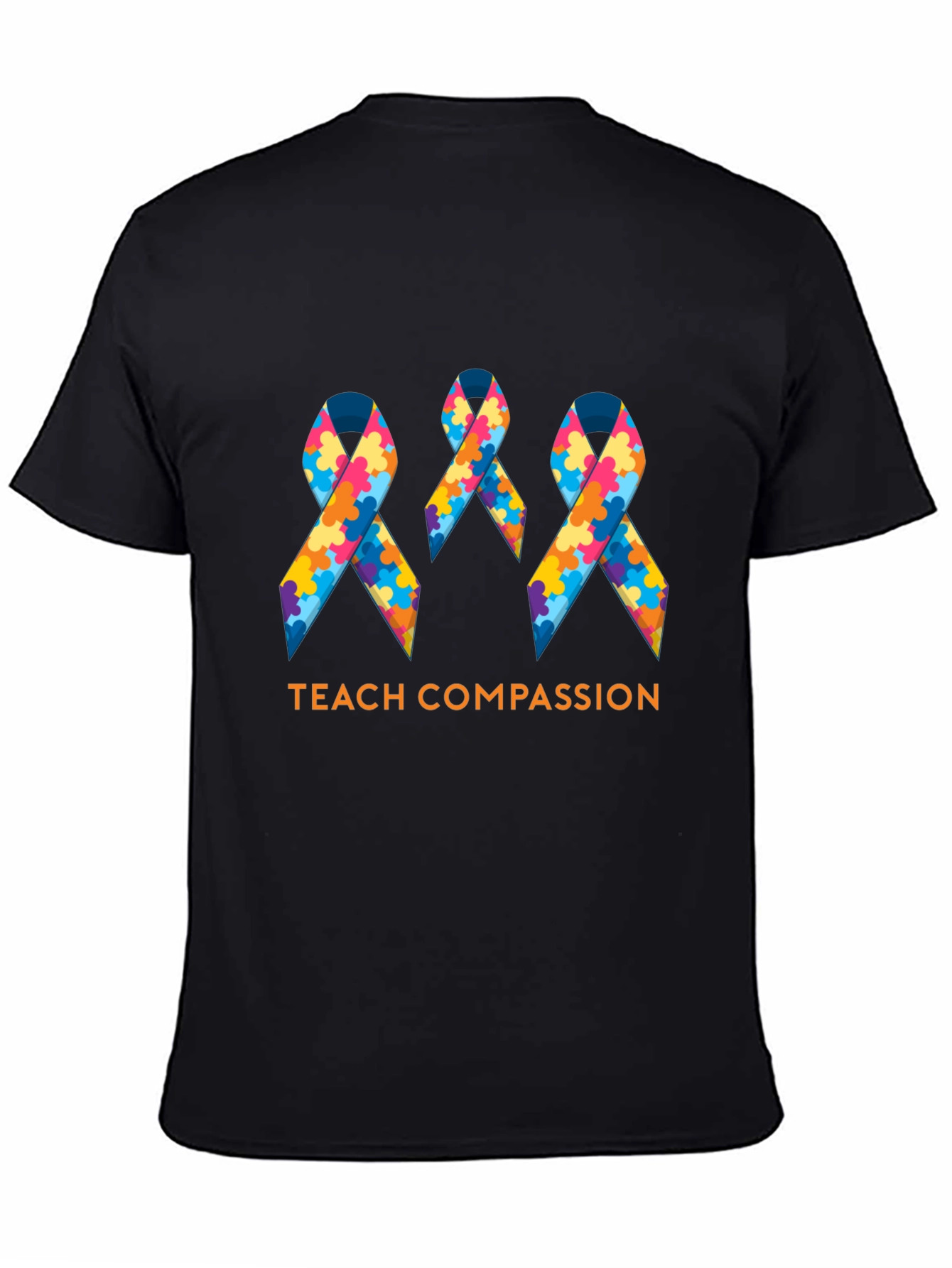 Teach Compassion Autism Awareness Ribbon T-Shirt