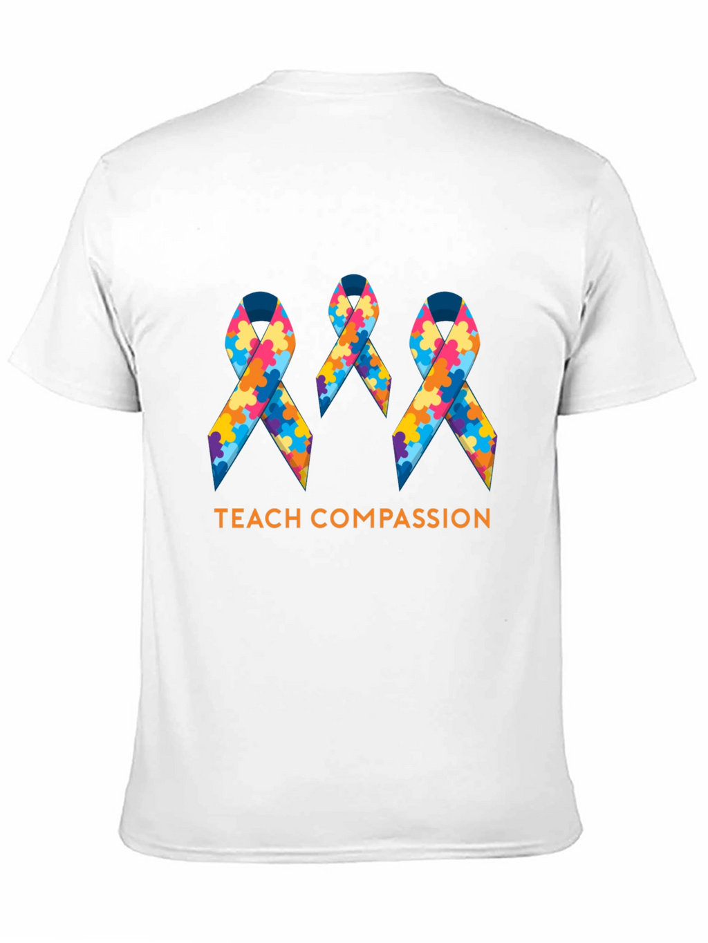 Teach Compassion Autism Awareness Ribbon T-Shirt