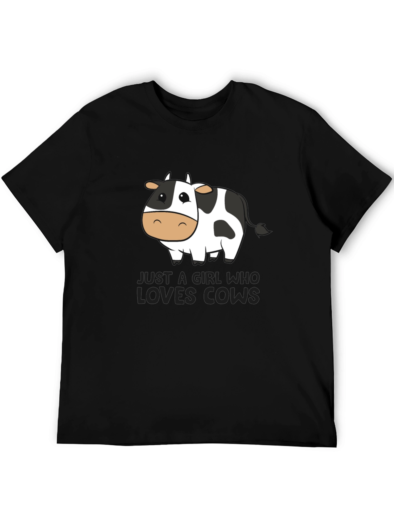 Just a Girl Who Loves Cows Graphic Tee