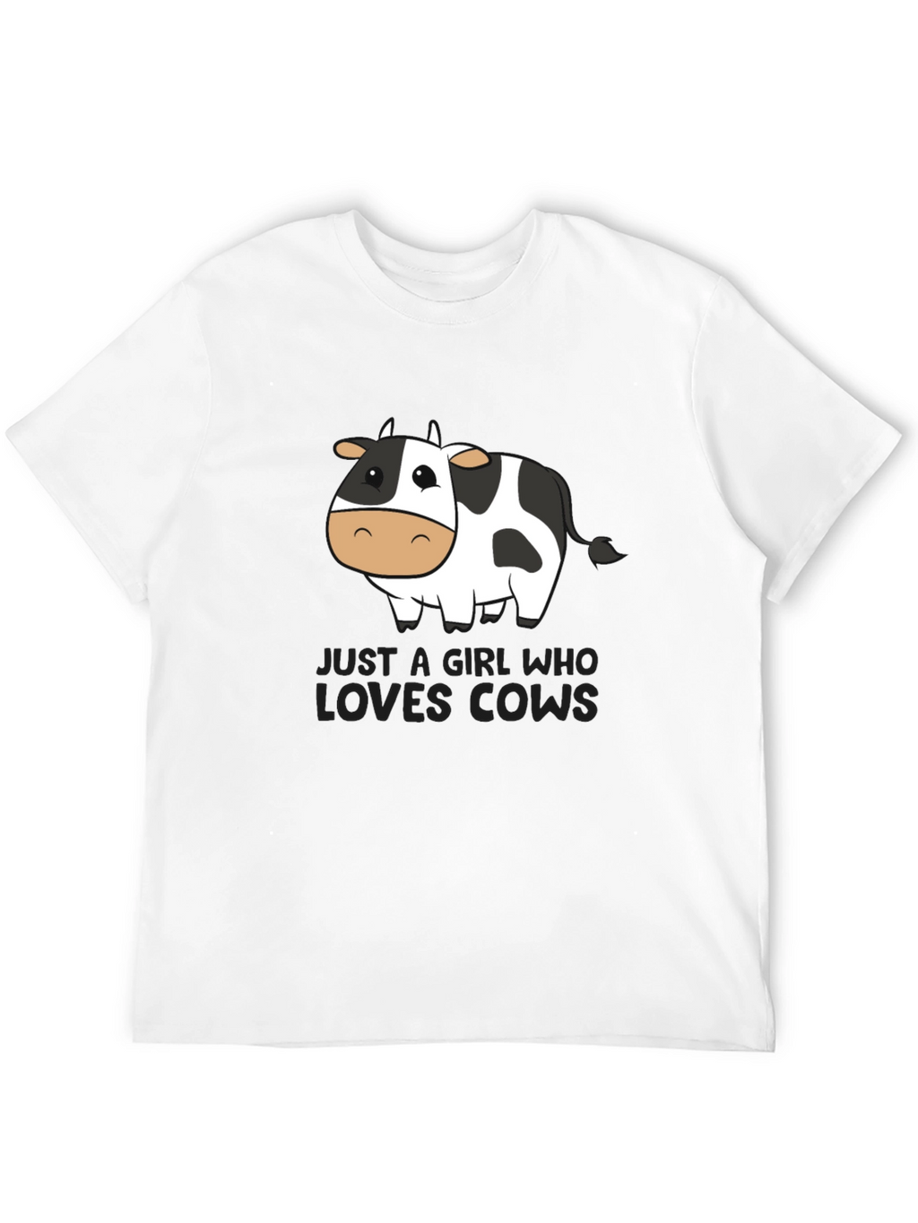 Just a Girl Who Loves Cows Graphic Tee