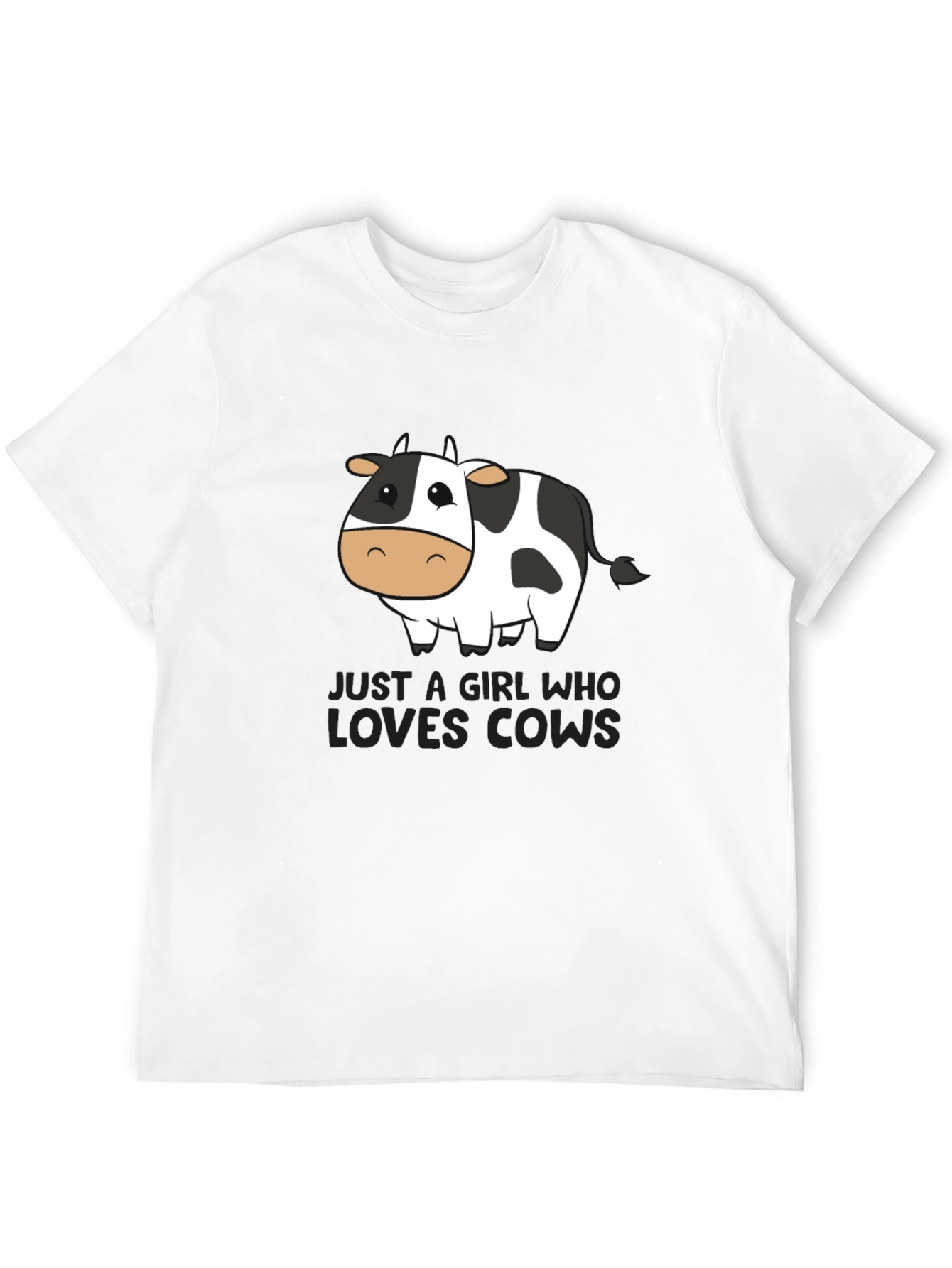 Just a Girl Who Loves Cows Graphic Tee