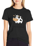 Just a Girl Who Loves Cows Graphic Tee