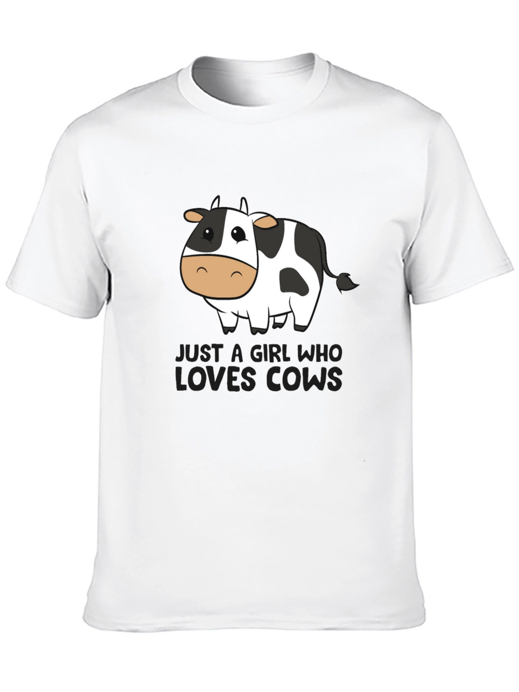 Just a Girl Who Loves Cows Graphic Tee
