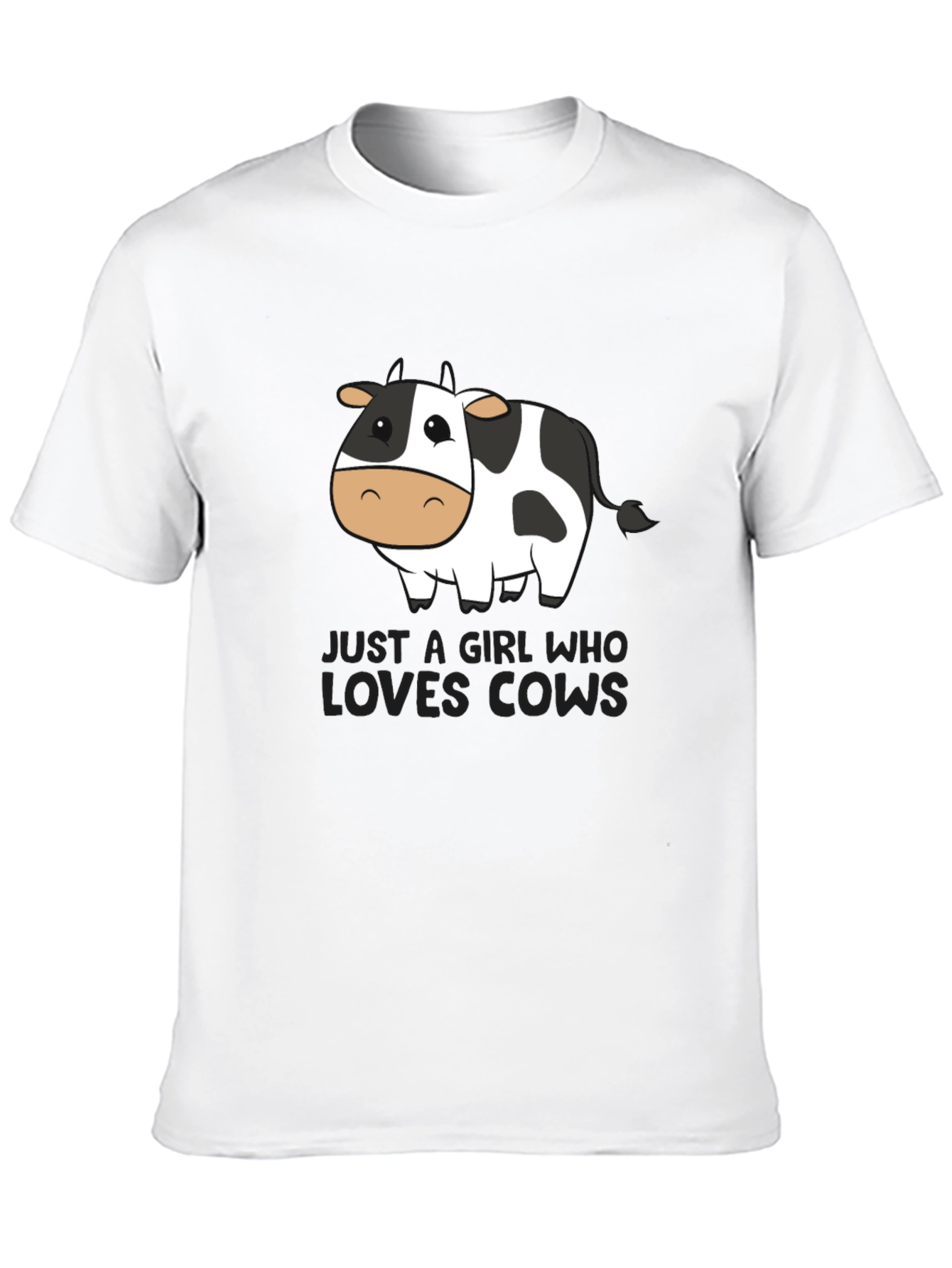 Just a Girl Who Loves Cows Graphic Tee