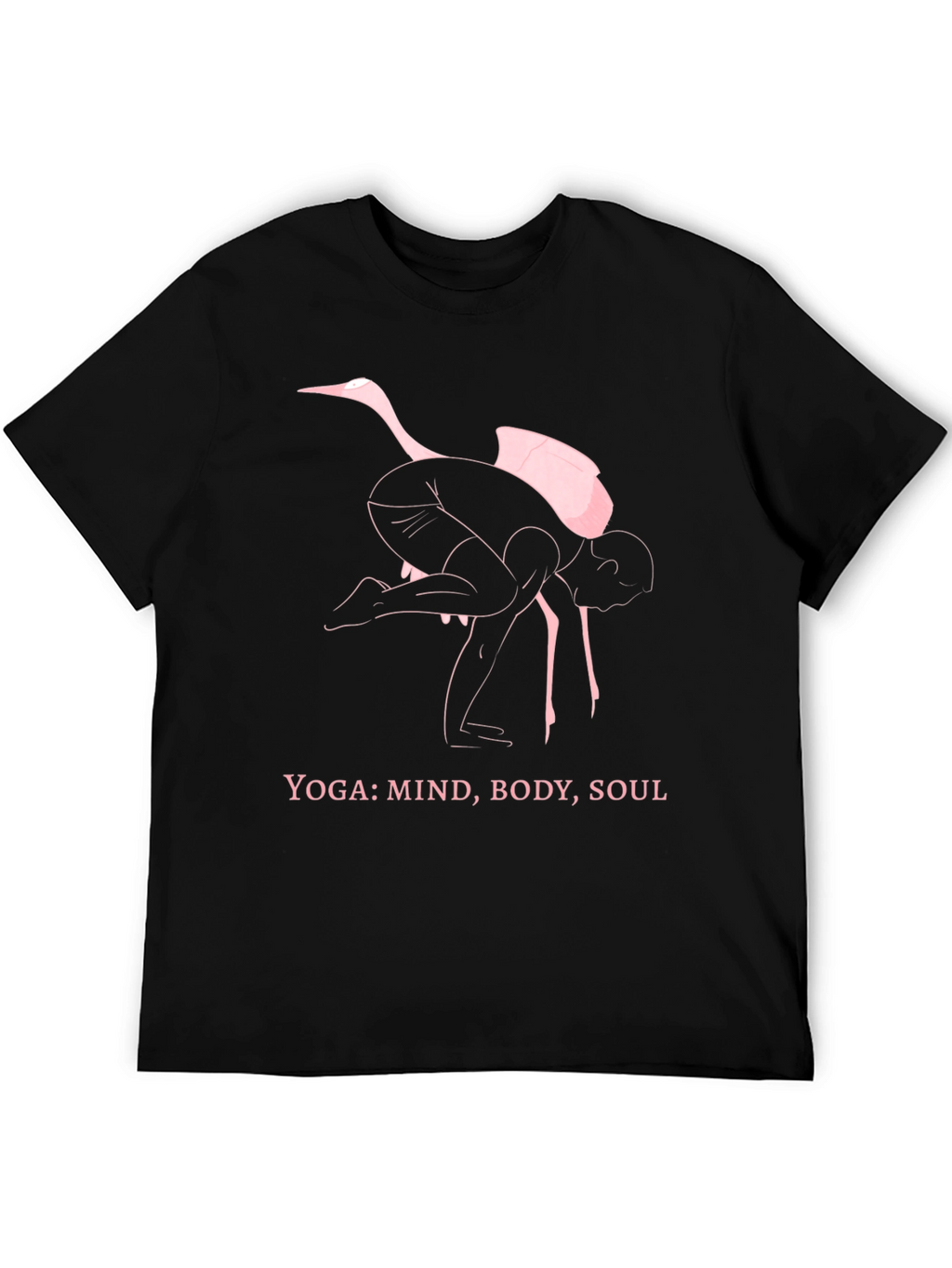 Yoga Ostrich Black T-Shirt