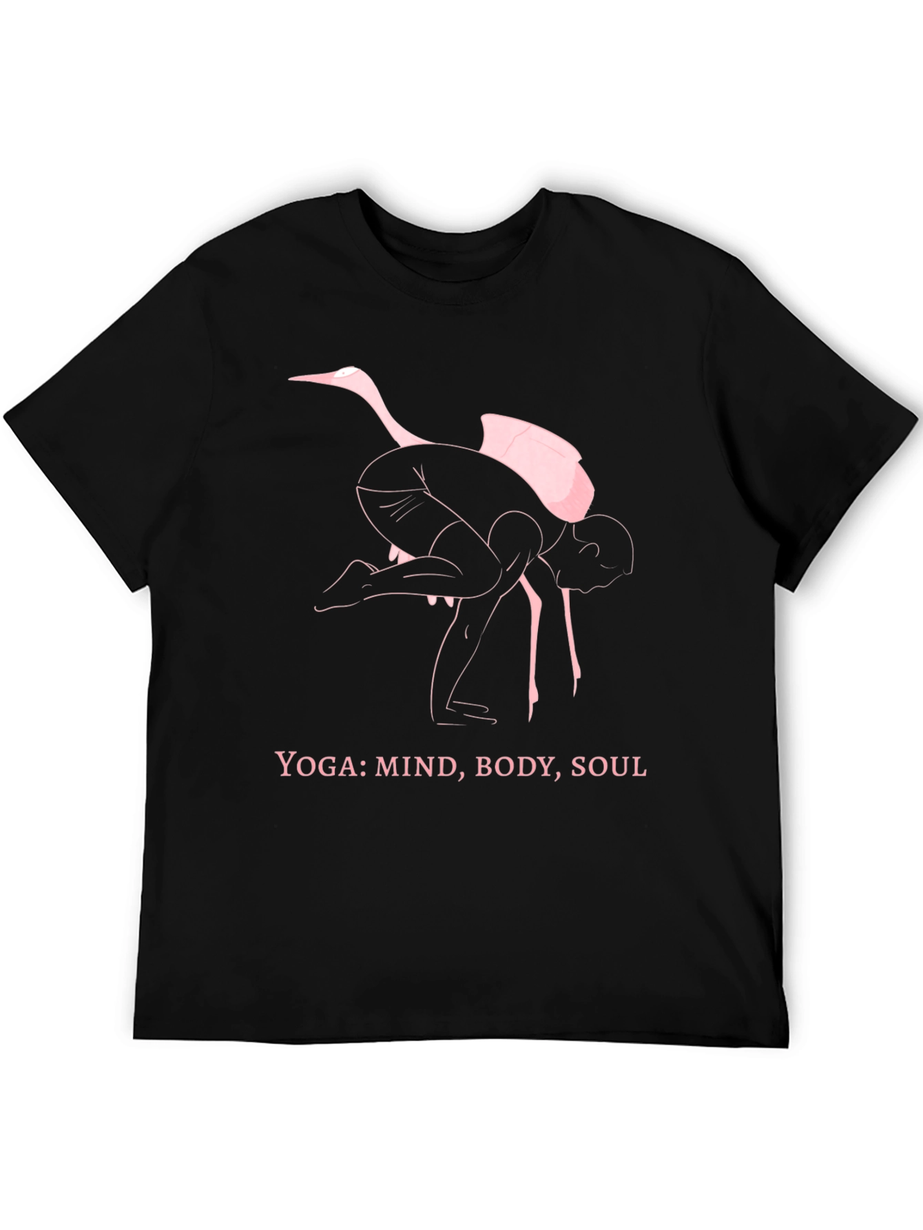 Yoga Ostrich Black T-Shirt