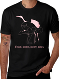 Yoga Ostrich Black T-Shirt