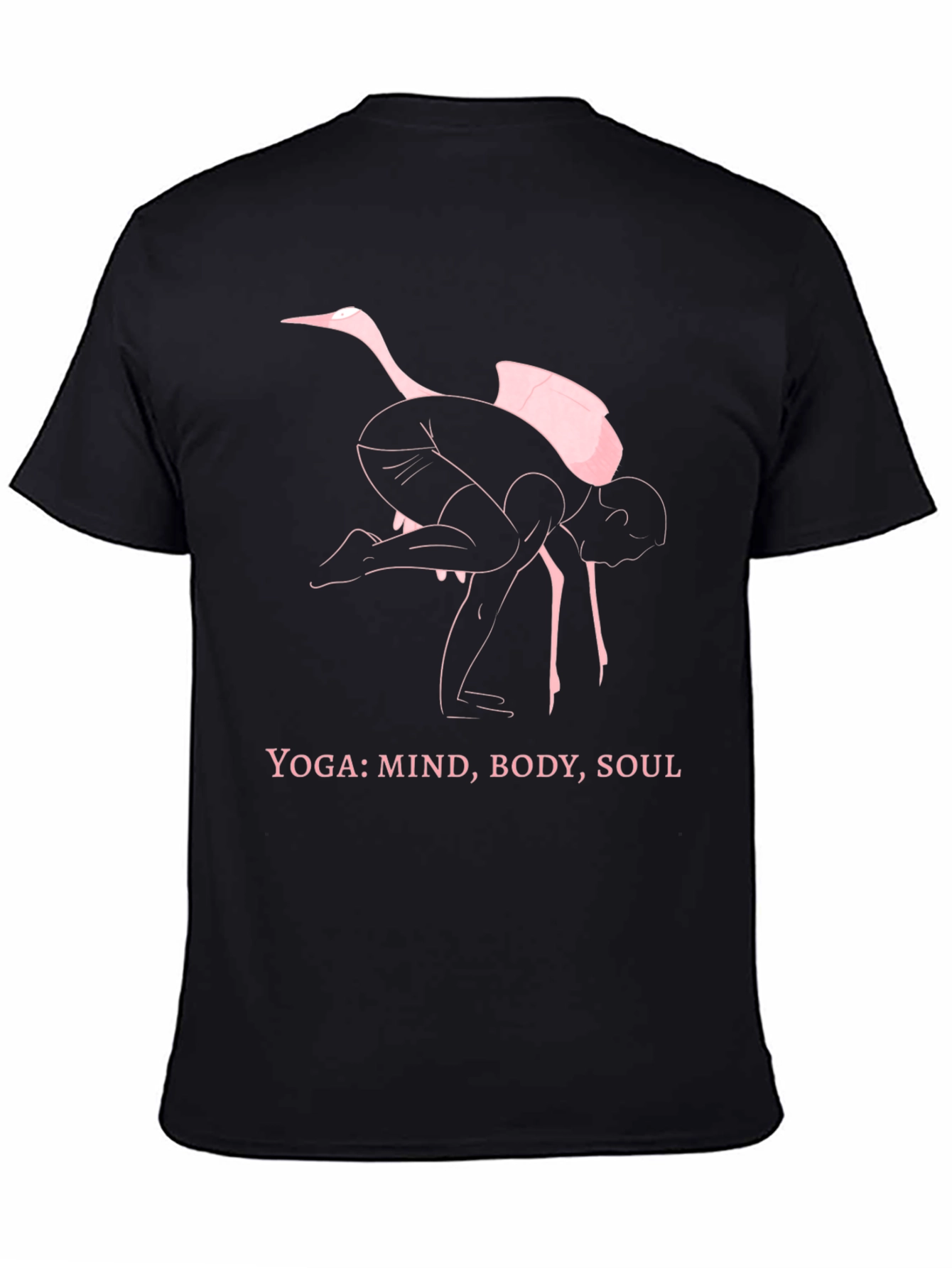 Yoga Ostrich Black T-Shirt