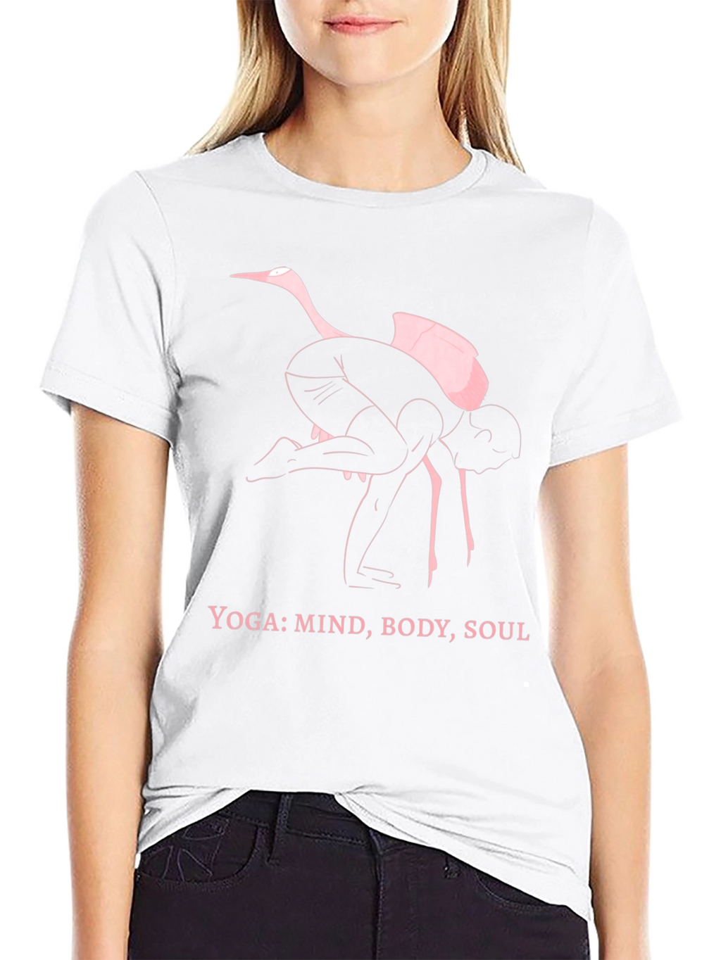Yoga Ostrich Black T-Shirt
