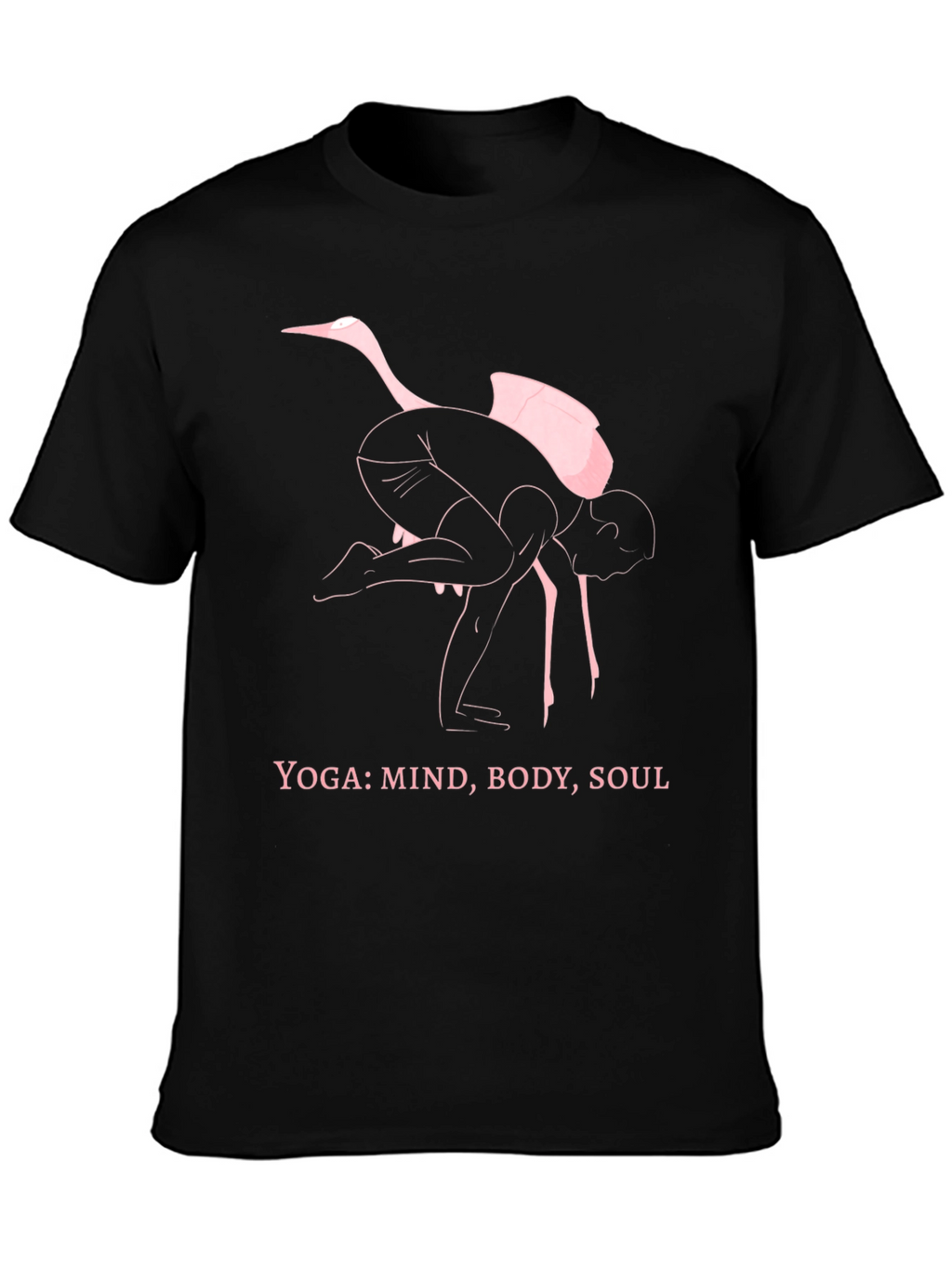 Yoga Ostrich Black T-Shirt