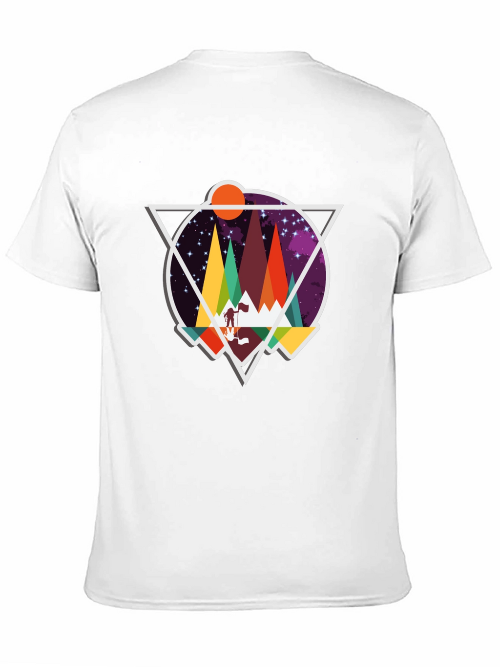 Geometric Mountain Adventure T-Shirt