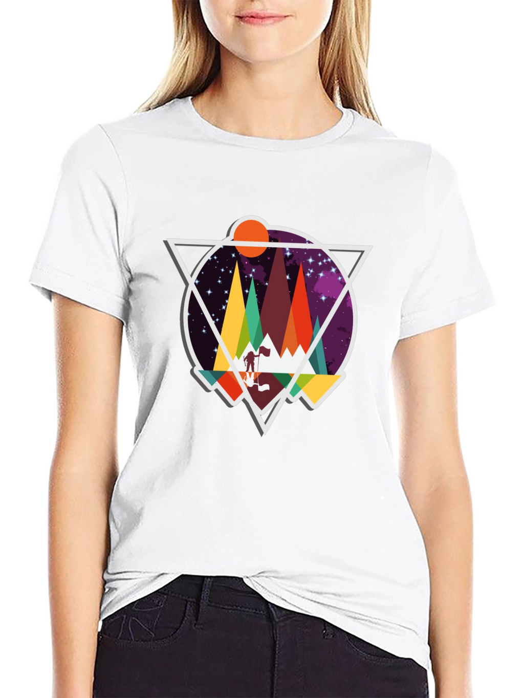 Geometric Mountain Adventure T-Shirt