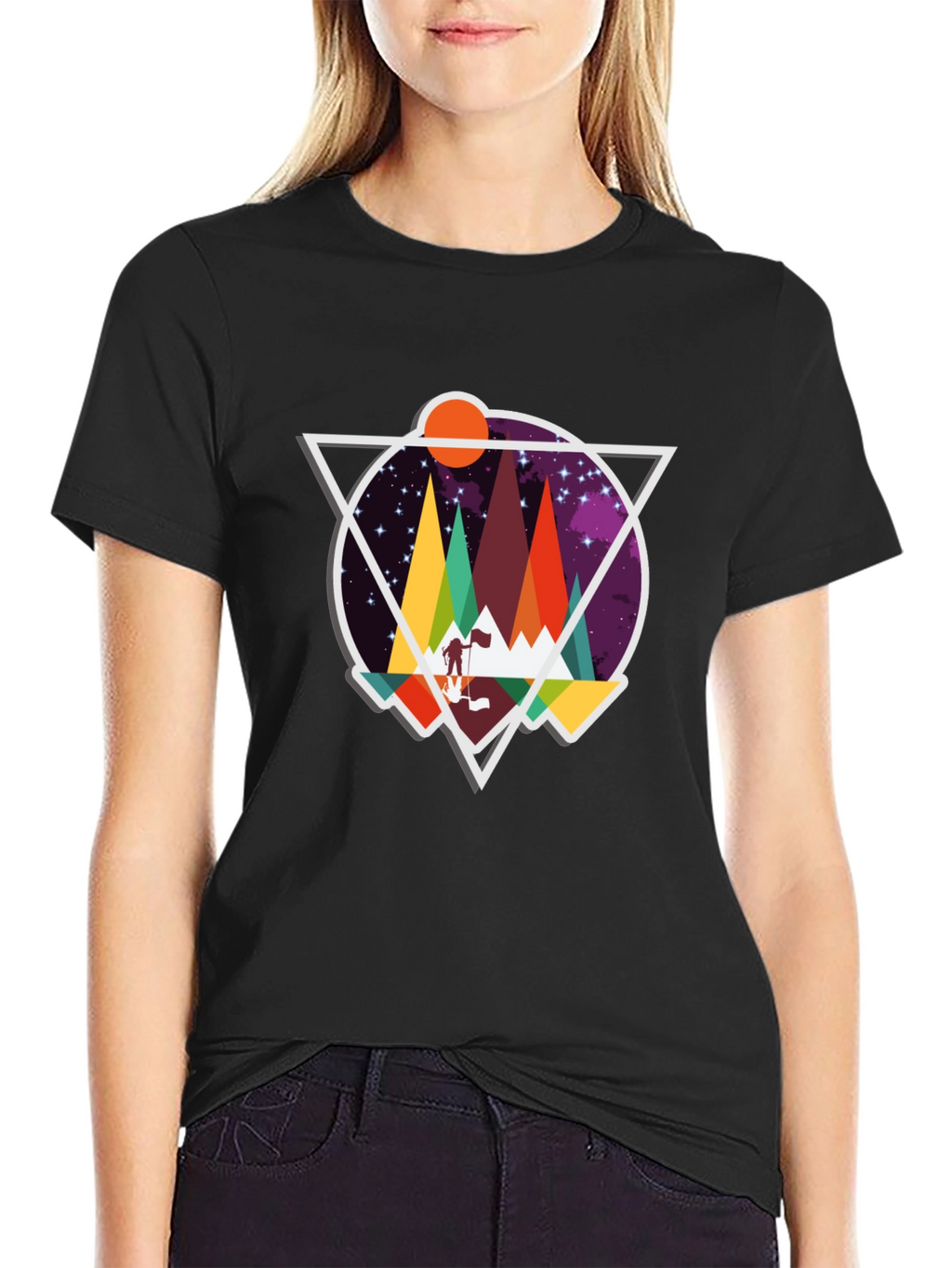 Geometric Mountain Adventure T-Shirt