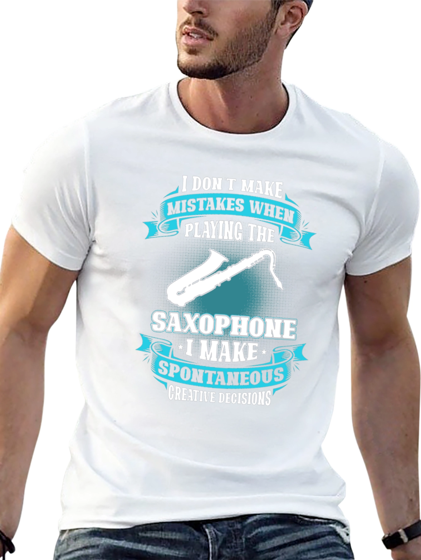 Saxophone Player T-Shirt: Spontaneous Creative Decisions