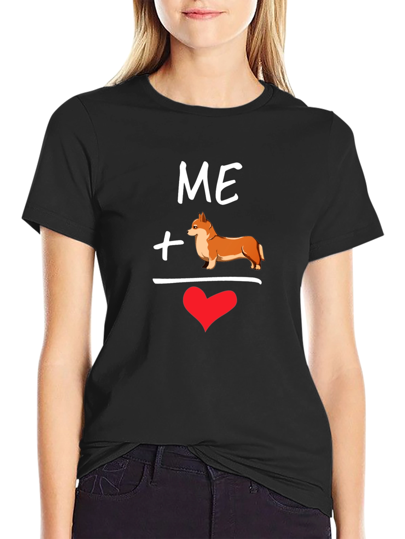Me Plus Corgi Equals Love T-Shirt