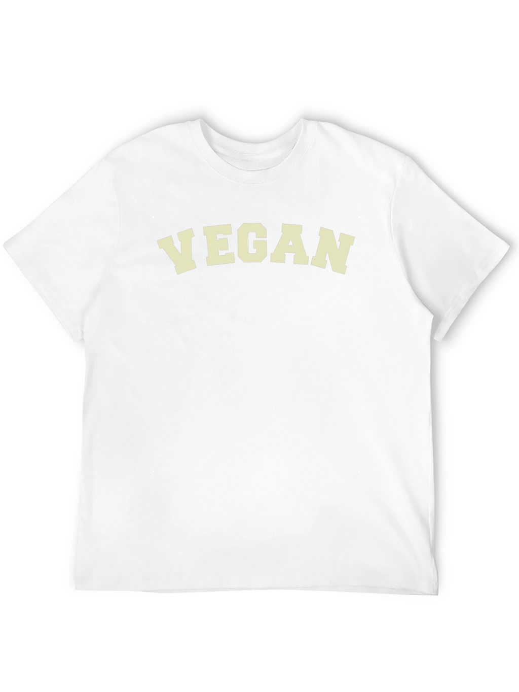 Vegan Statement T-Shirt - Black Crew Neck Tee