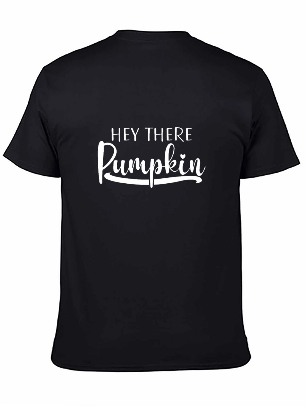 Hey There Pumpkin Graphic Tee - Black Cotton T-Shirt