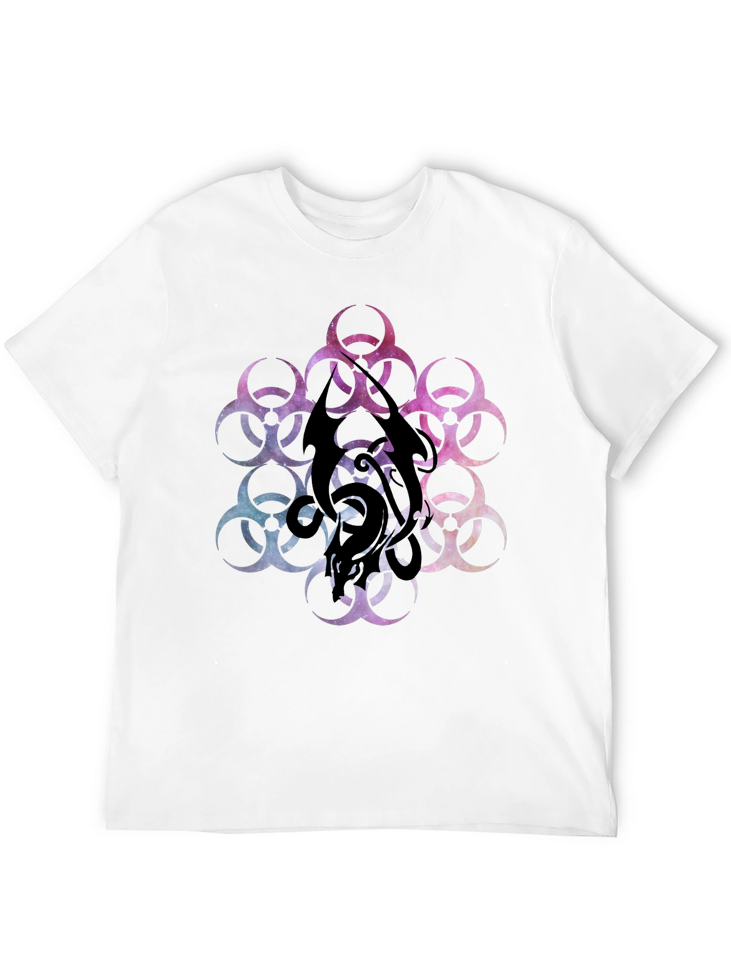Biohazard Galaxy T-Shirt - Black Graphic Tee