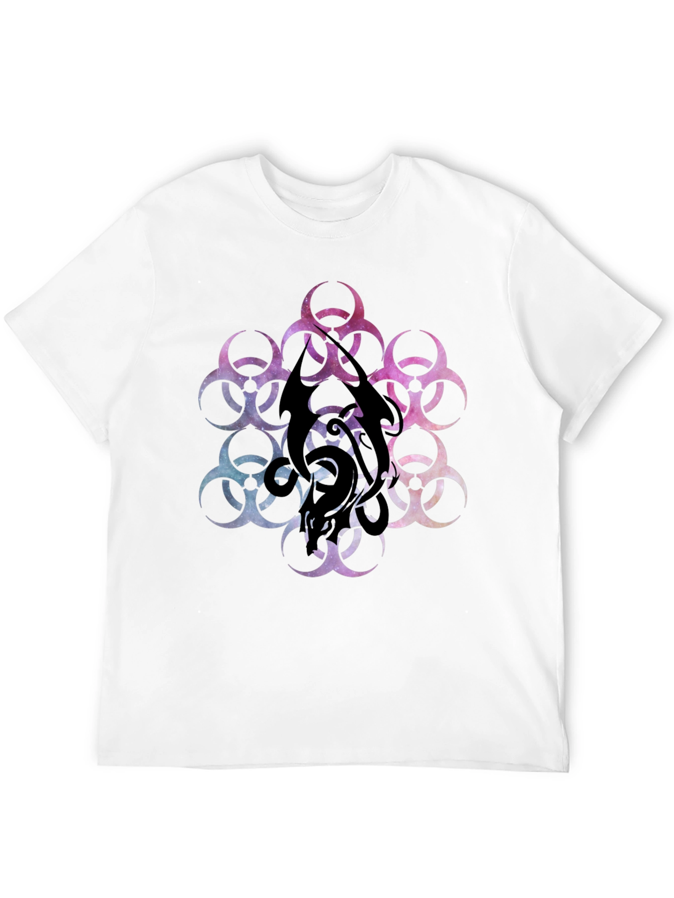 Biohazard Galaxy T-Shirt - Black Graphic Tee
