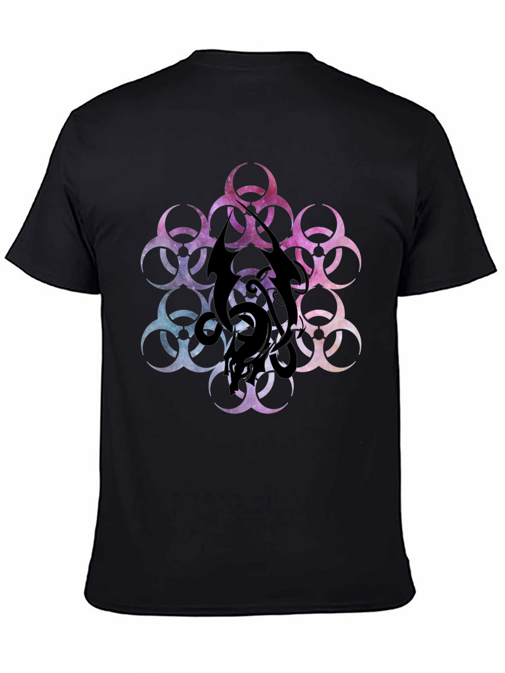 Biohazard Galaxy T-Shirt - Black Graphic Tee