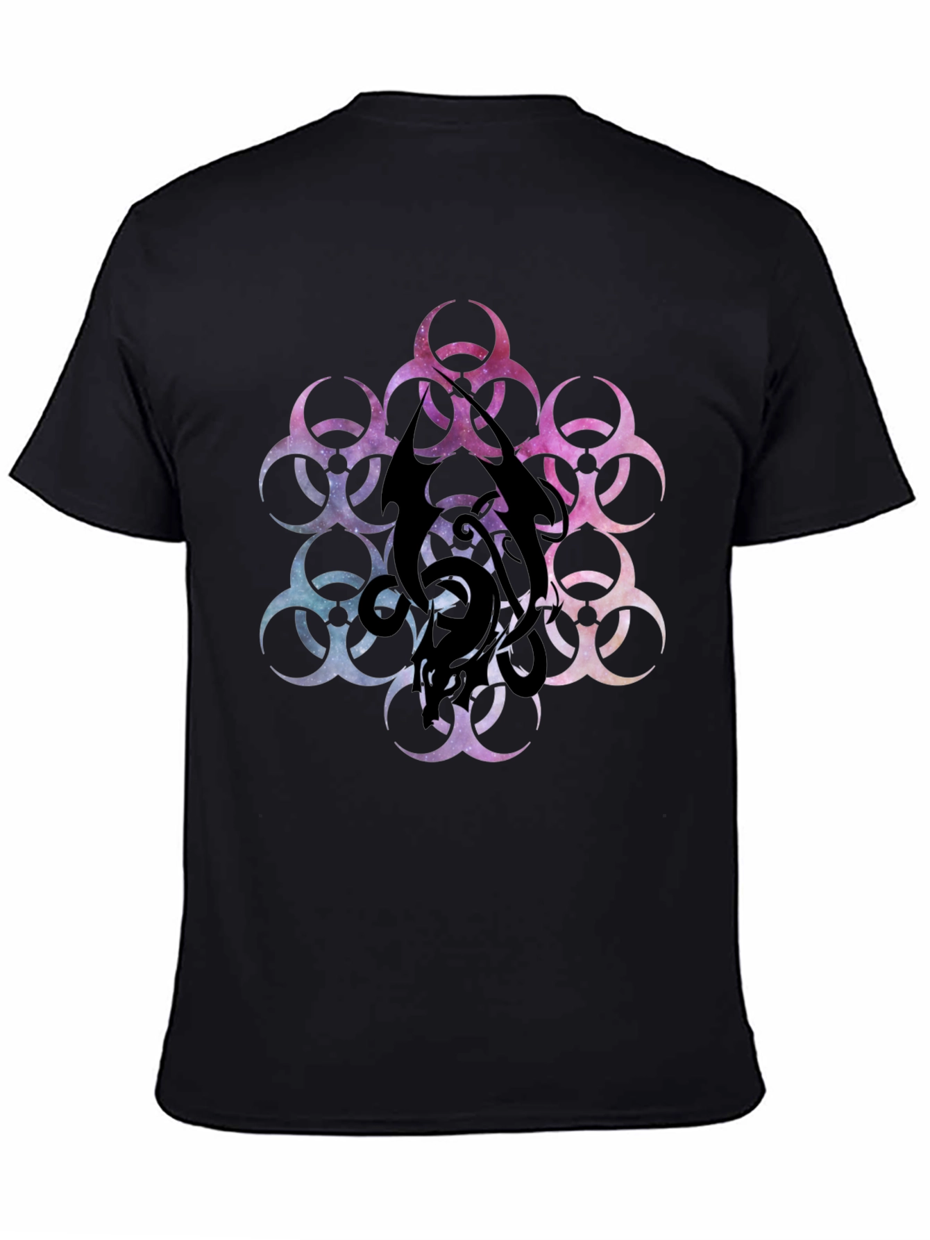 Biohazard Galaxy T-Shirt - Black Graphic Tee