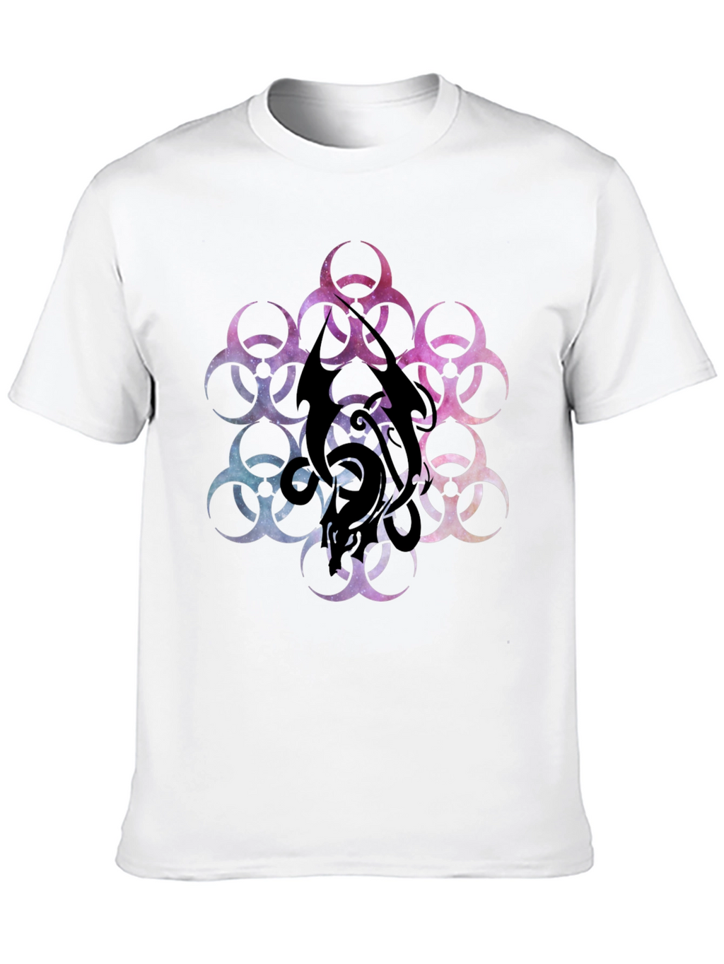Biohazard Galaxy T-Shirt - Black Graphic Tee
