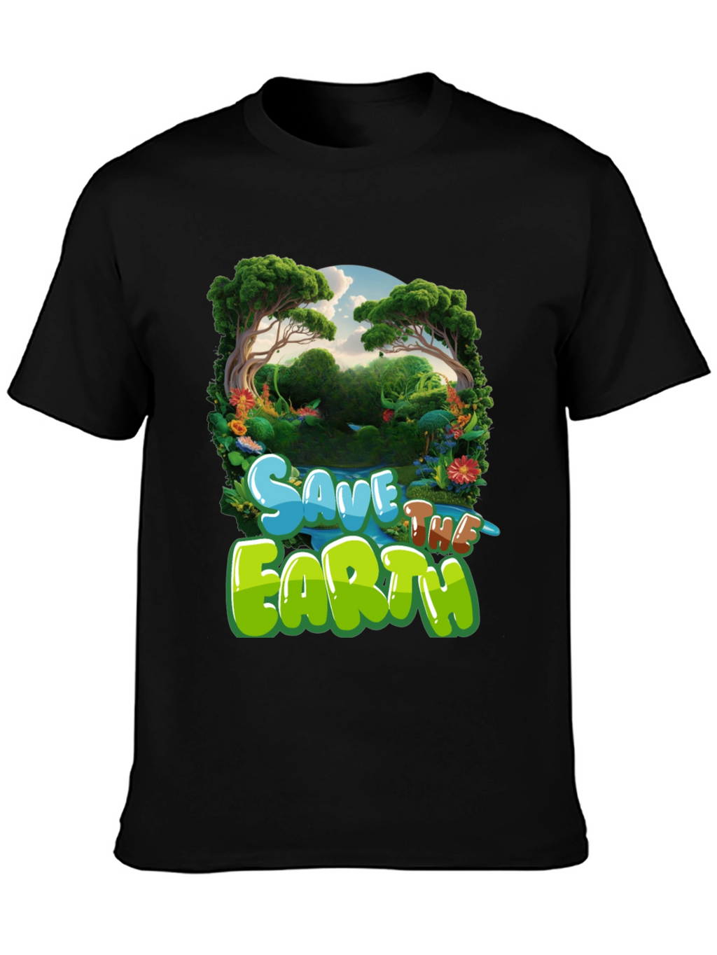 Save the Earth Graphic Tee - Eco-Friendly T-Shirt