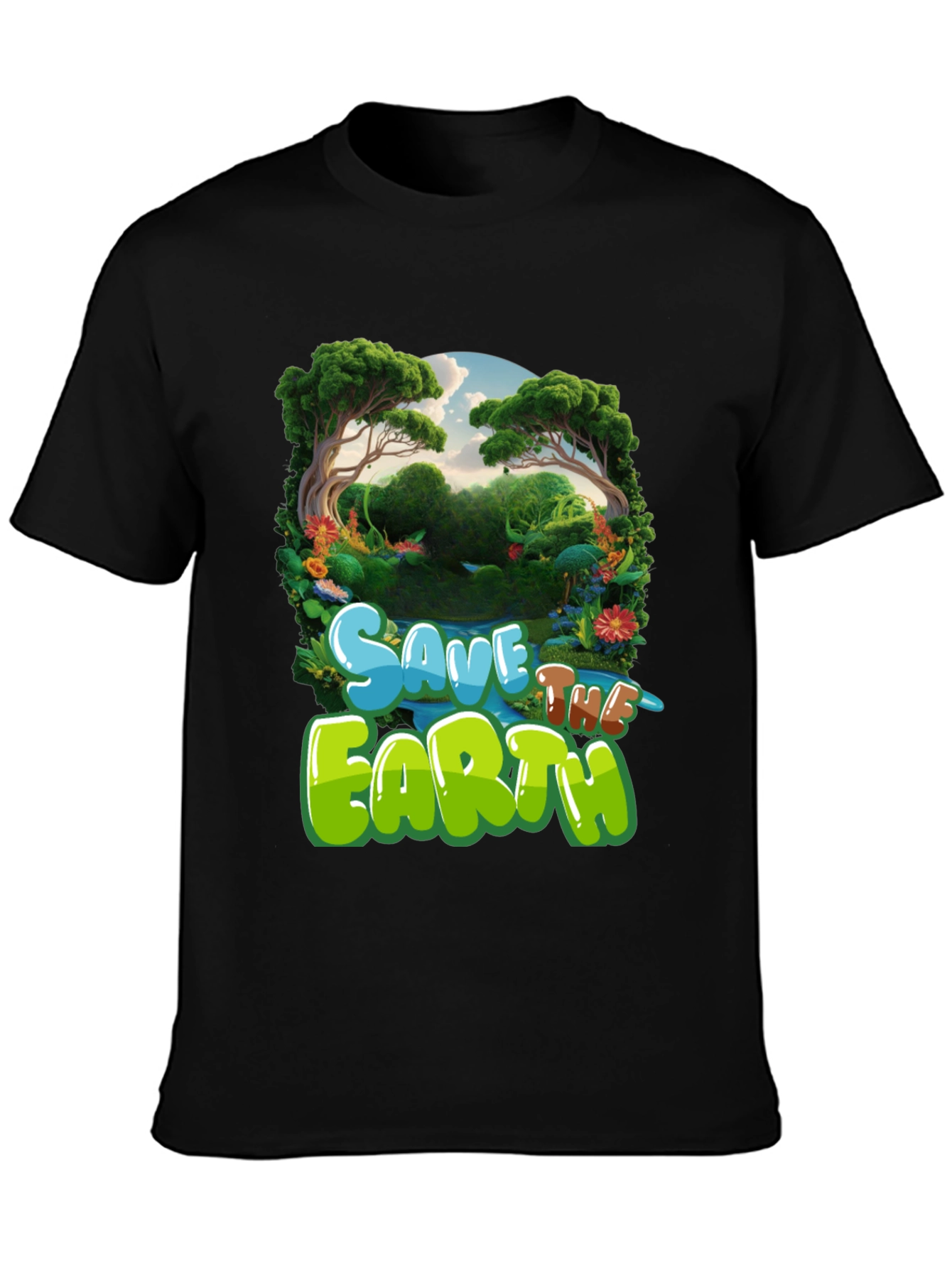 Save the Earth Graphic Tee - Eco-Friendly T-Shirt