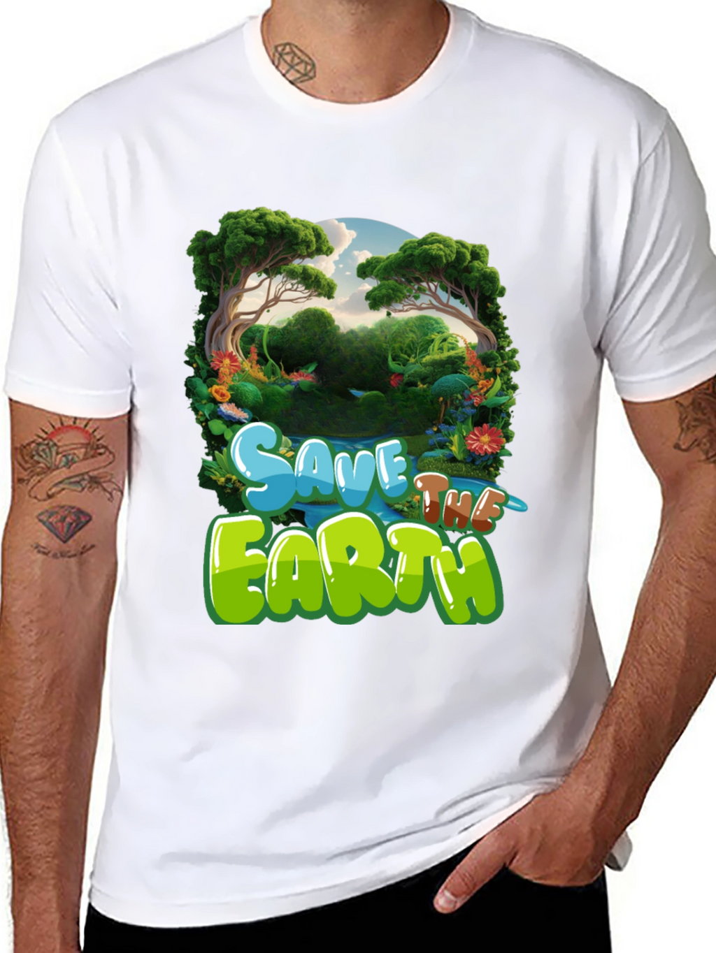 Save the Earth Graphic Tee - Eco-Friendly T-Shirt