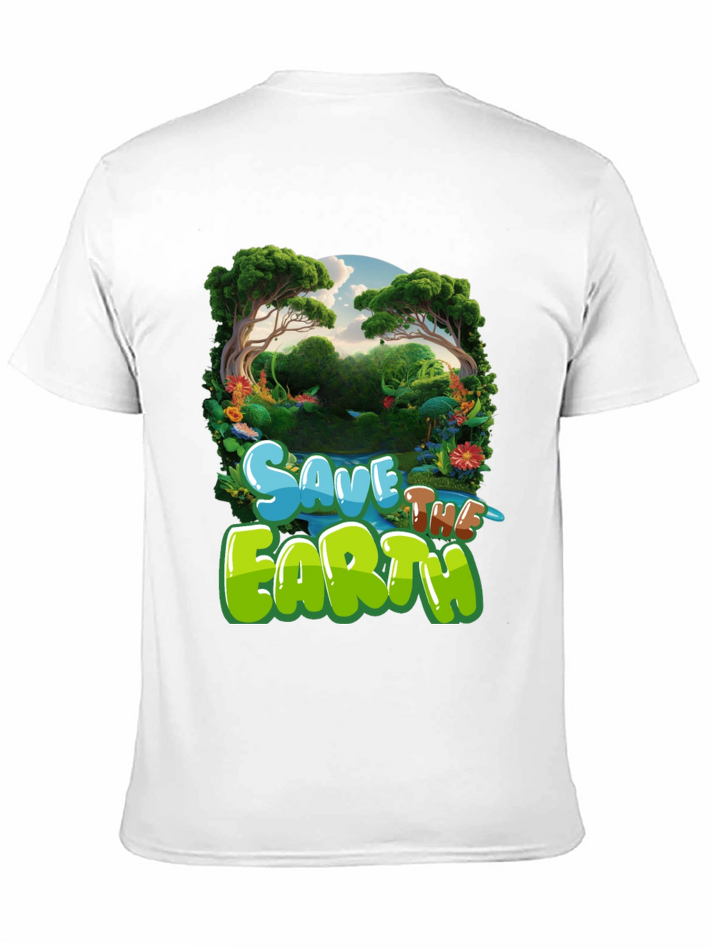 Save the Earth Graphic Tee - Eco-Friendly T-Shirt