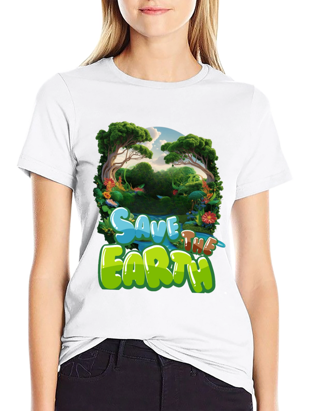 Save the Earth Graphic Tee - Eco-Friendly T-Shirt