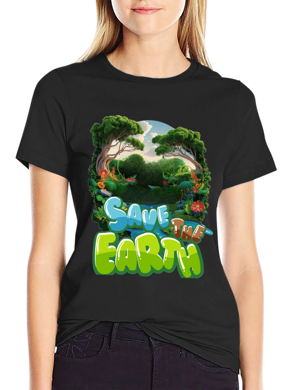 Save the Earth Graphic Tee - Eco-Friendly T-Shirt