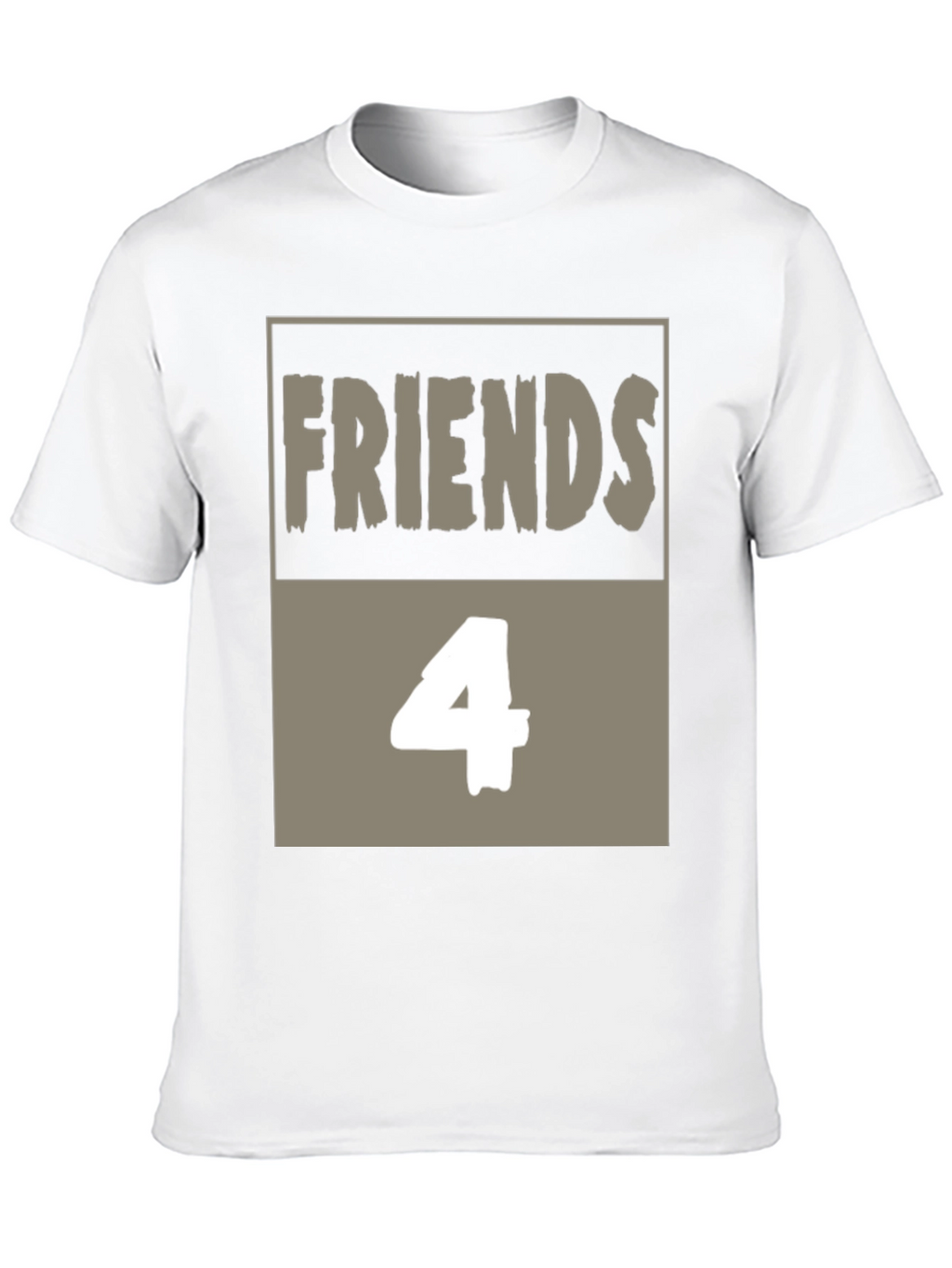 Friends 4 T-Shirt - Black Cotton Graphic Tee