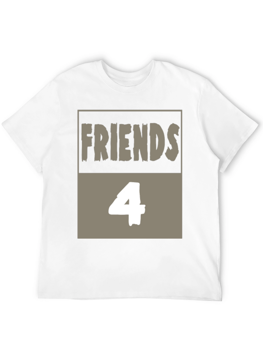 Friends 4 T-Shirt - Black Cotton Graphic Tee