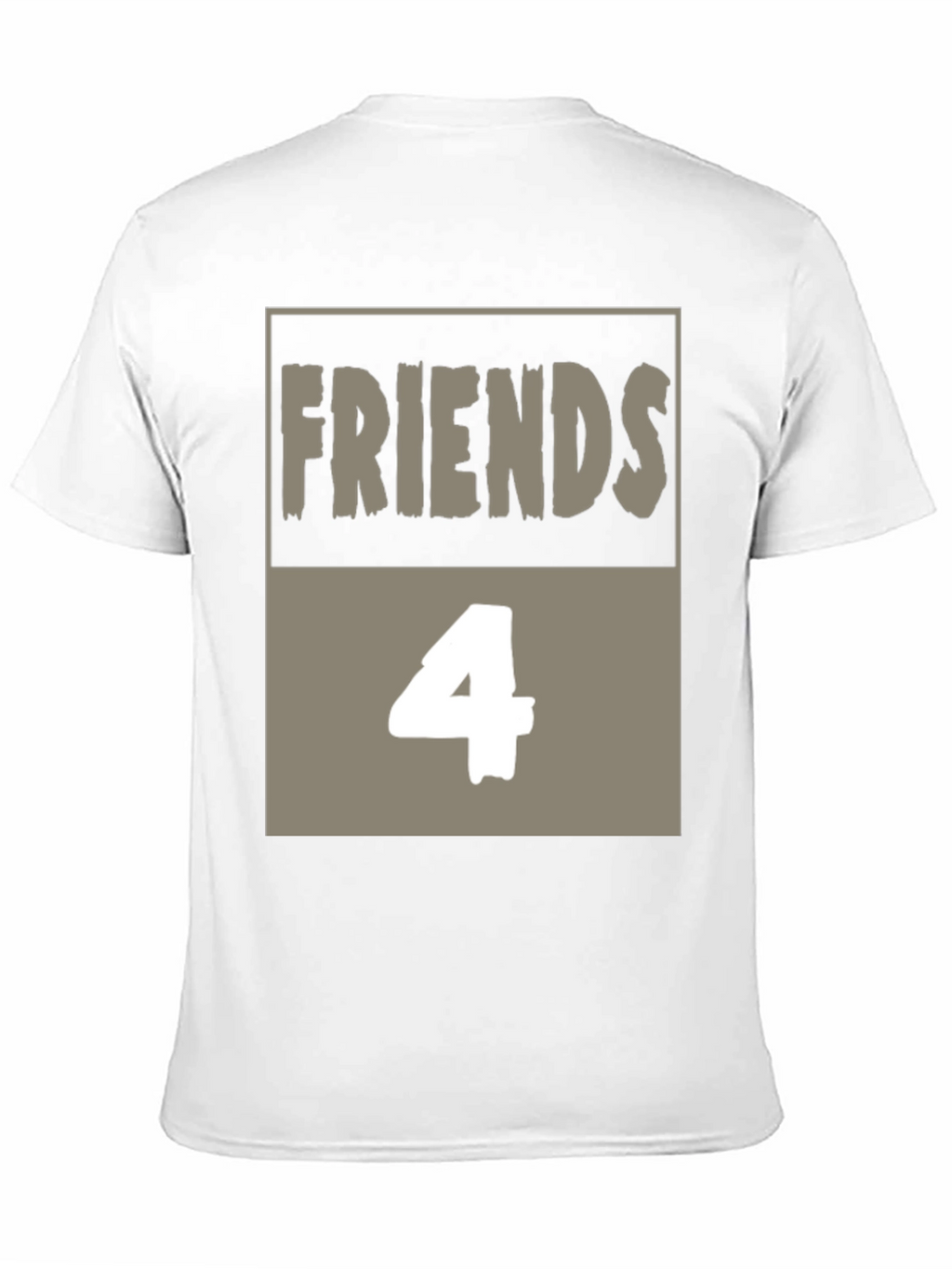 Friends 4 T-Shirt - Black Cotton Graphic Tee