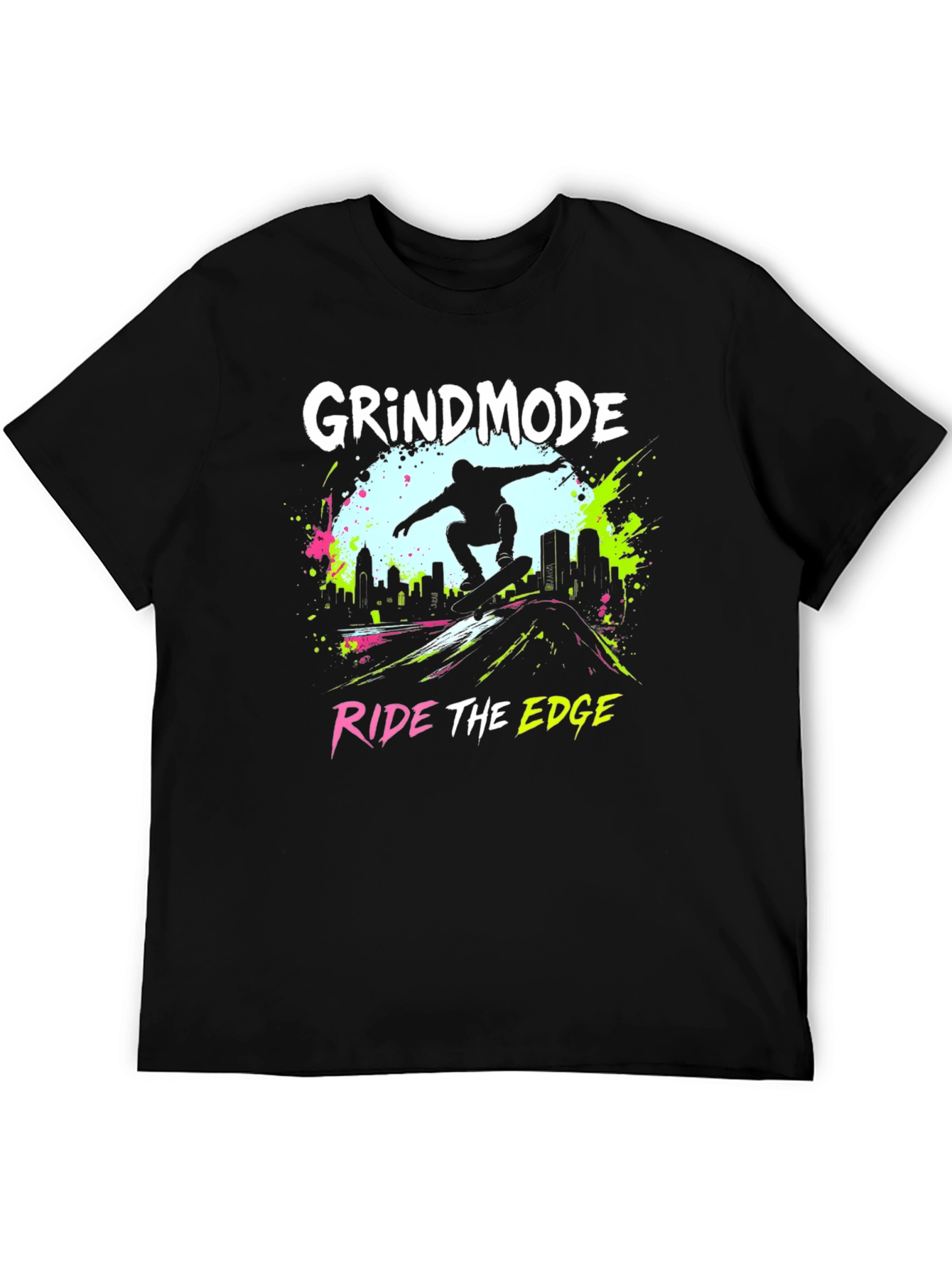 Grind Mode Skateboard T-Shirt - Ride The Edge