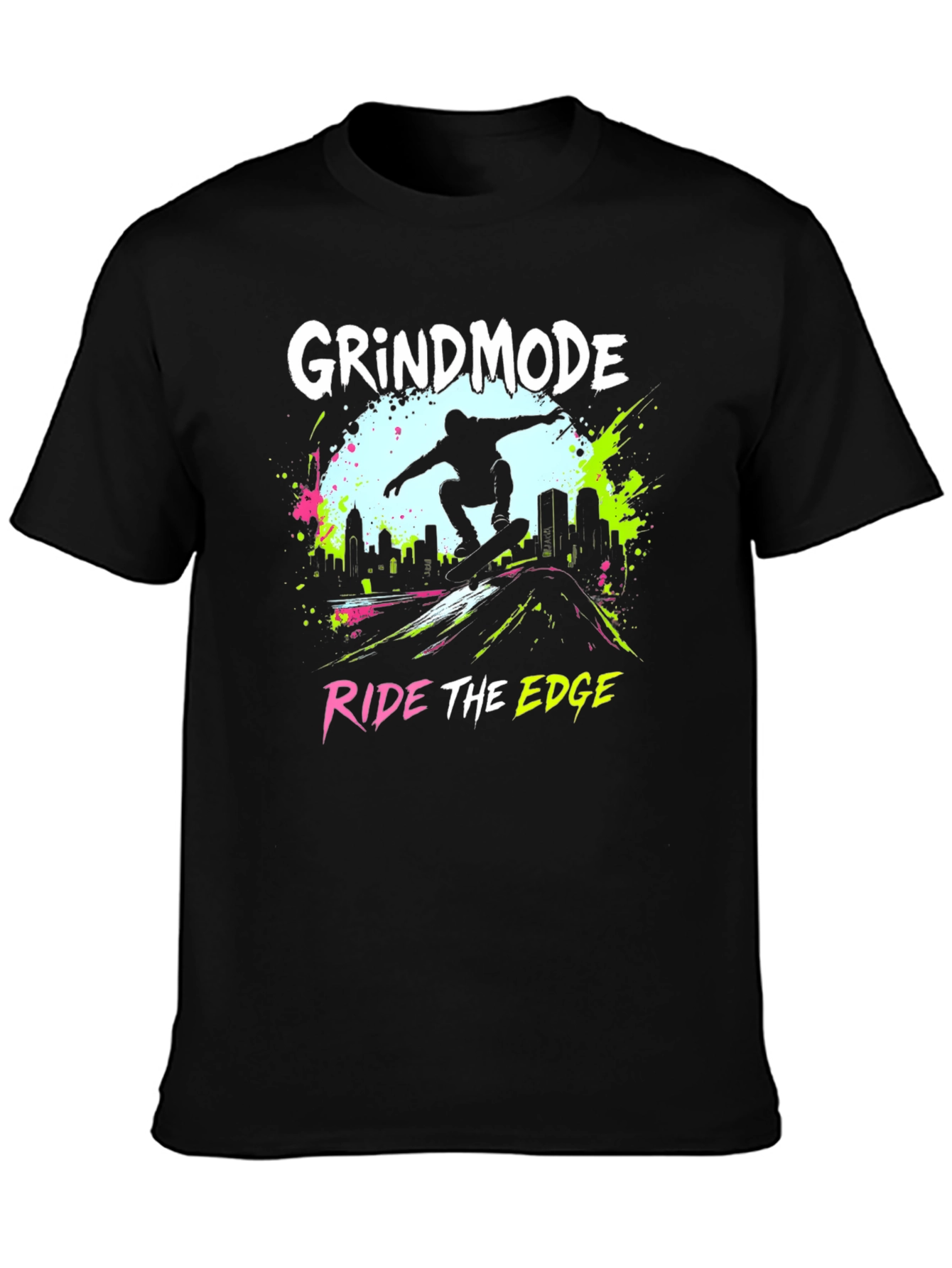 Grind Mode Skateboard T-Shirt - Ride The Edge