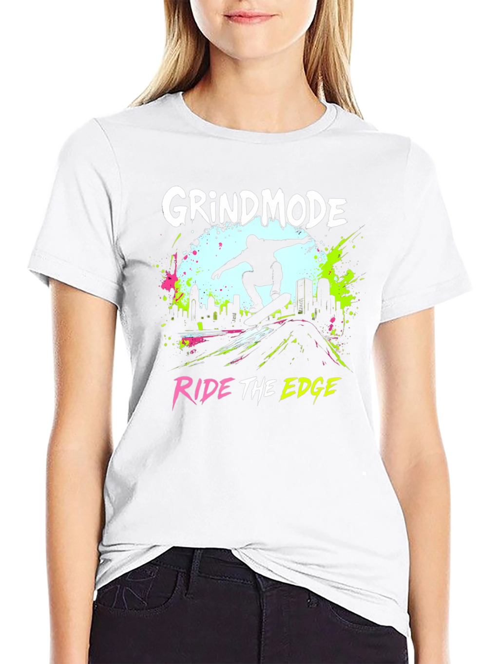 Grind Mode Skateboard T-Shirt - Ride The Edge