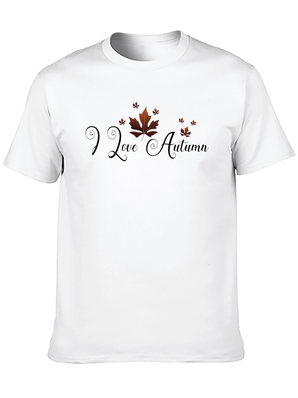 I Love Autumn T-Shirt: Fall Leaves Design